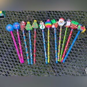 Colorful Holiday Pencil Set for Kids